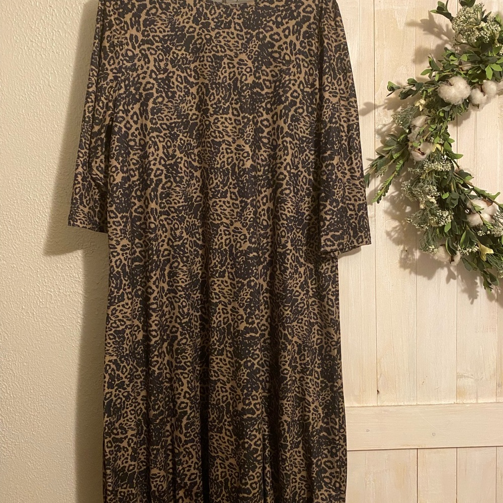 Nuggles Leopard Print Maxi Dress